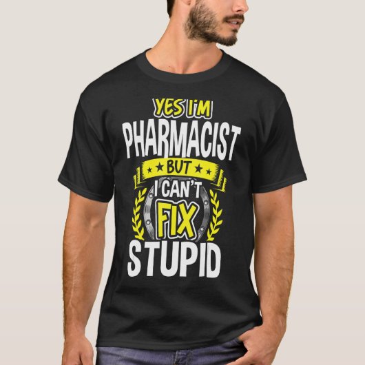 はい、薬剤師です Tシャツ (正面)