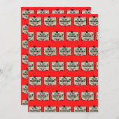 はい or いいえ バレンタインになって  招待状 (正面/裏面)