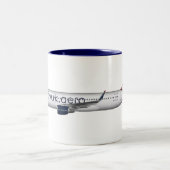 はえのイギリスA320マグ ツートーンマグカップ (中央)