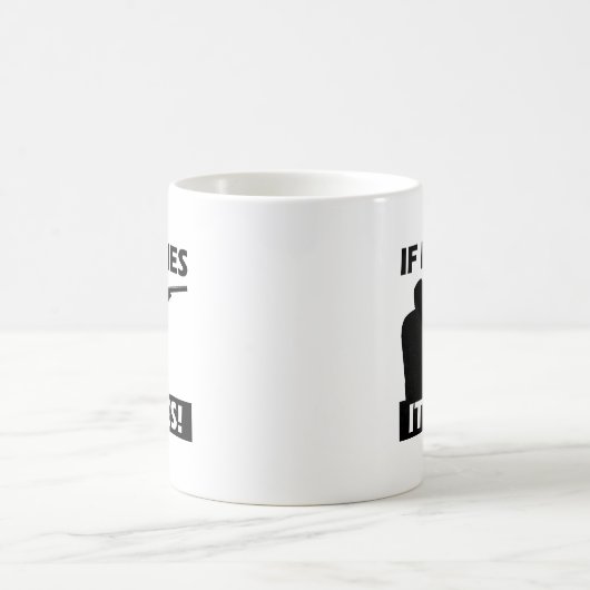 はえのダイスのおもしろマグカップ コーヒーマグカップ (中央)