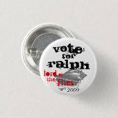 はえのラーフボタンの主 缶バッジ (正面&裏面)