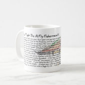 はえの漁師のマグであるかもしれません コーヒーマグカップ (正面左)