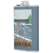 はえの漁師- Denaliの国立公園、アラスカ フラスク (左)