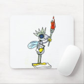 はえの自由の女神 マウスパッド (マウス)