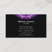 はえの遠くにな紫色-曼荼羅 名刺 (裏面)