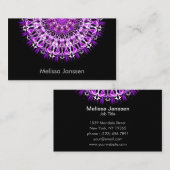 はえの遠くにな紫色-曼荼羅 名刺 (正面/裏面)