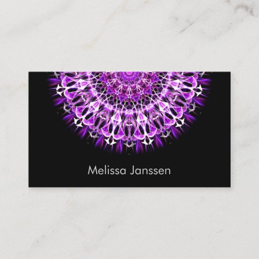 はえの遠くにな紫色-曼荼羅 名刺 (正面)