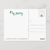 はえの遠くにな郵便はがき ポストカード (裏面)