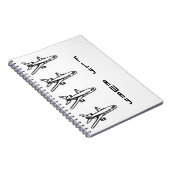 はえの遠くにな飛行機のノート ノートブック (右側)