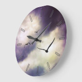 はえの遠くにな鳥の柱時計 ラージ壁時計 (傾斜)