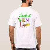 はえの魚釣りのティーで引っ掛けられる Tシャツ (裏面)