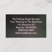 はえの魚釣りの見出しカード 名刺 (裏面)