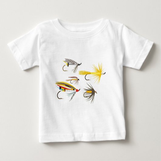 はえの魚釣りの魅惑 ベビーTシャツ (正面)