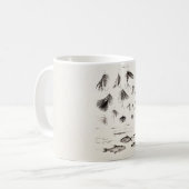 はえの魚釣りを曲げるヴィンテージの19世紀は古いホックを飛ばします コーヒーマグカップ (正面左)