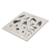 はえの魚釣りを曲げるヴィンテージの19世紀は古いホックを飛ばします タイル (側面)