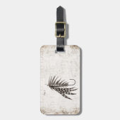 はえの魚釣りを曲げるヴィンテージの19世紀は古いホックを飛ばします ラゲッジタグ (正面縦)