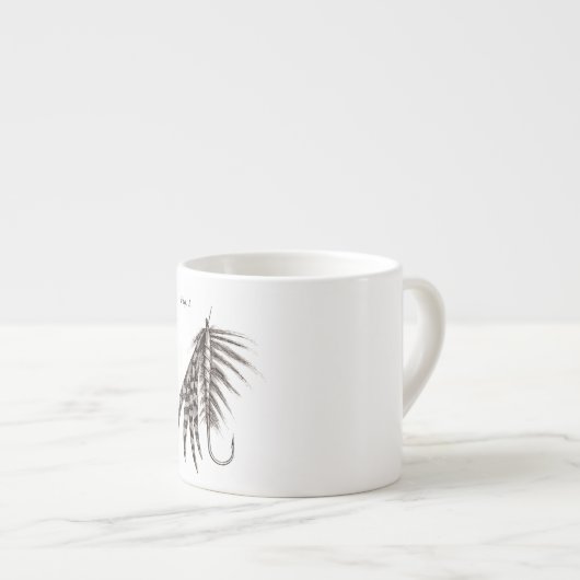 はえの魚釣りを曲げるヴィンテージの19世紀は魅惑の魅惑を飛ばします エスプレッソカップ (正面右)