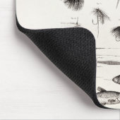 はえの魚釣りを曲げるヴィンテージの19世紀は魅惑の魅惑を飛ばします マウスパッド (コーナー)