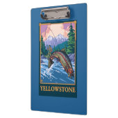 はえの魚釣り場面-イエローストーン国立公園 クリップボード (左)