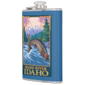 はえの魚釣り場面-スネーク川、アイダホ フラスク (左)