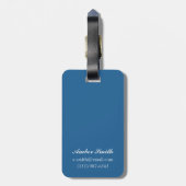 はえの魚釣り場面-ドーソン、アラスカ ラゲッジタグ (裏面縦)