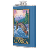 はえの魚釣り場面- Ketchikan、アラスカ フラスク (左)