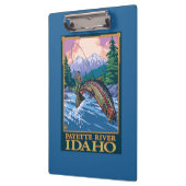 はえの魚釣り場面- Payetteの川、アイダホ クリップボード (左)