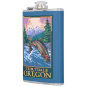 はえの魚釣り場面- Troutdale、オレゴン フラスク (左)