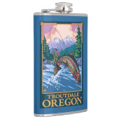 はえの魚釣り場面- Troutdale、オレゴン フラスク (右)