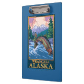 はえの魚釣り場面- Wrangell、アラスカ クリップボード (左)