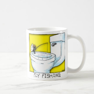 はえの魚釣り コーヒーマグカップ
