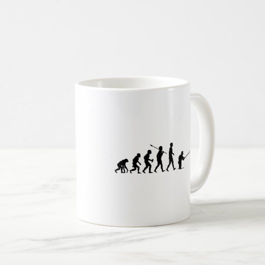 はえの魚釣り コーヒーマグカップ (正面右)