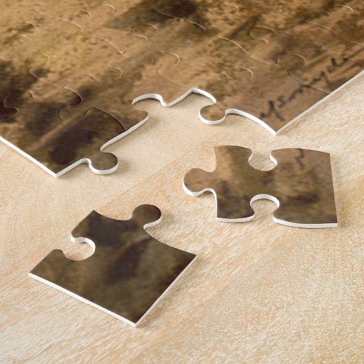 はえの魚釣り ジグソーパズル (側面)