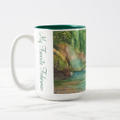 はえの魚釣り ツートーンマグカップ (左)