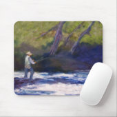 はえの魚釣り マウスパッド (マウス)
