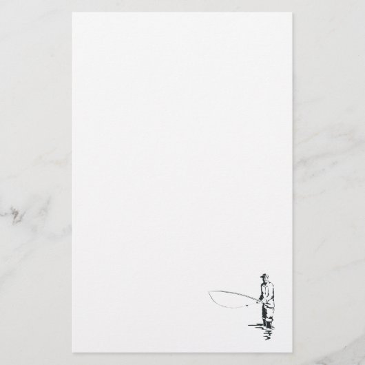はえの魚釣り 便箋 (正面)