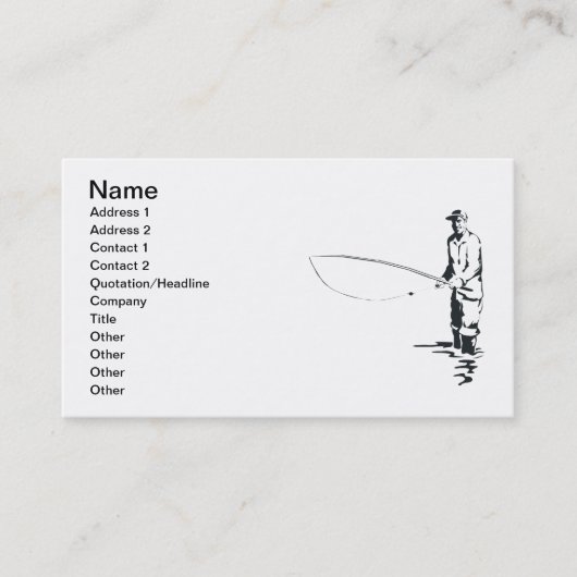 はえの魚釣り 名刺 (正面)