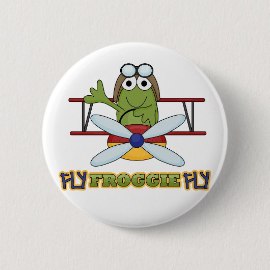 はえのFroggieのはえのTシャツおよびギフト 缶バッジ (正面)