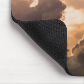 はえは私の熱気の気球-旅行の版--を放します マウスパッド (コーナー)