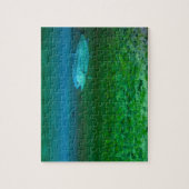 はえを追跡しているニジマス ジグソーパズル (縦)