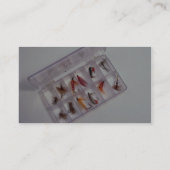 はえ箱で保たれるカラフルな釣り針 名刺 (裏面)