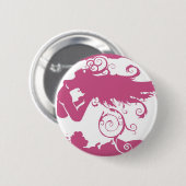 はえ 缶バッジ (正面&裏面)