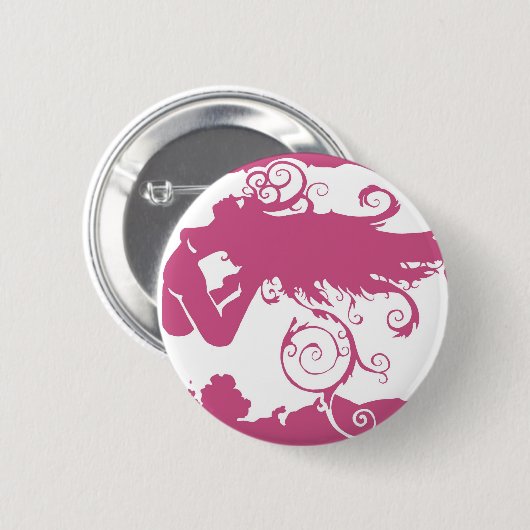 はえ 缶バッジ (正面&裏面)