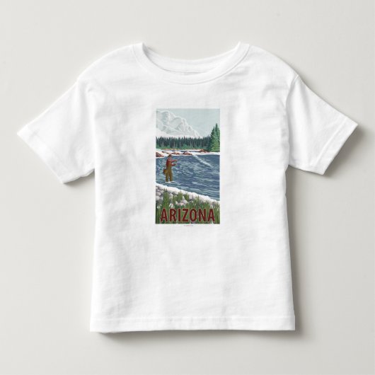 はえFishermanArizona トドラーTシャツ (正面)