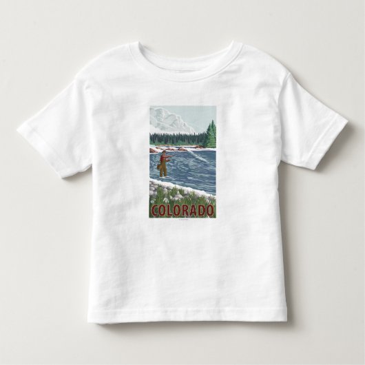 はえFishermanColorado トドラーTシャツ (正面)