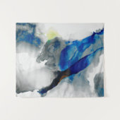 はかない-青及び灰色 タペストリー (正面(横))