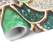 はかりで測られる贅沢なグリッターの人魚-多彩 ラッピングペーパー (ロールコーナー)