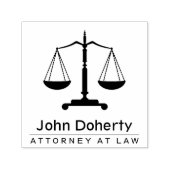 はかりで測正義記号 |パーソナライズ可能 セルフインキングスタンプ (デザイン)