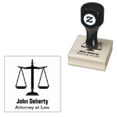 はかりで測正義記号 |パーソナライズ可能 ラバースタンプ (押印)