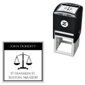 はかりで測正義記号 |差出人住所 セルフインキングスタンプ (インサイチュ)